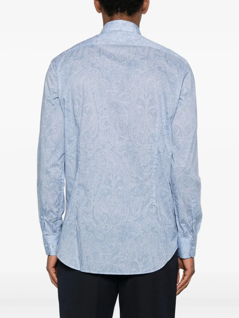 Alternative view of Camasa ETRO Paisley-Print albastru