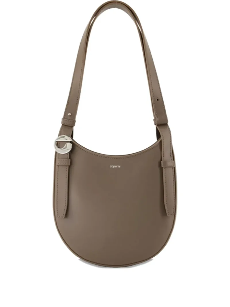 Geanta Coperni Belt-Detail Half-Moon Shoulder bej