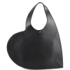 Geanta Coperni Heart-Shaped Leather Clutch negru
