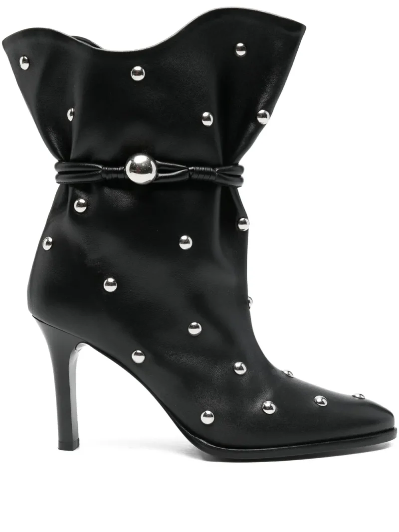 Ghete Isabel Marant 100mm Lolya Studded Leather negru