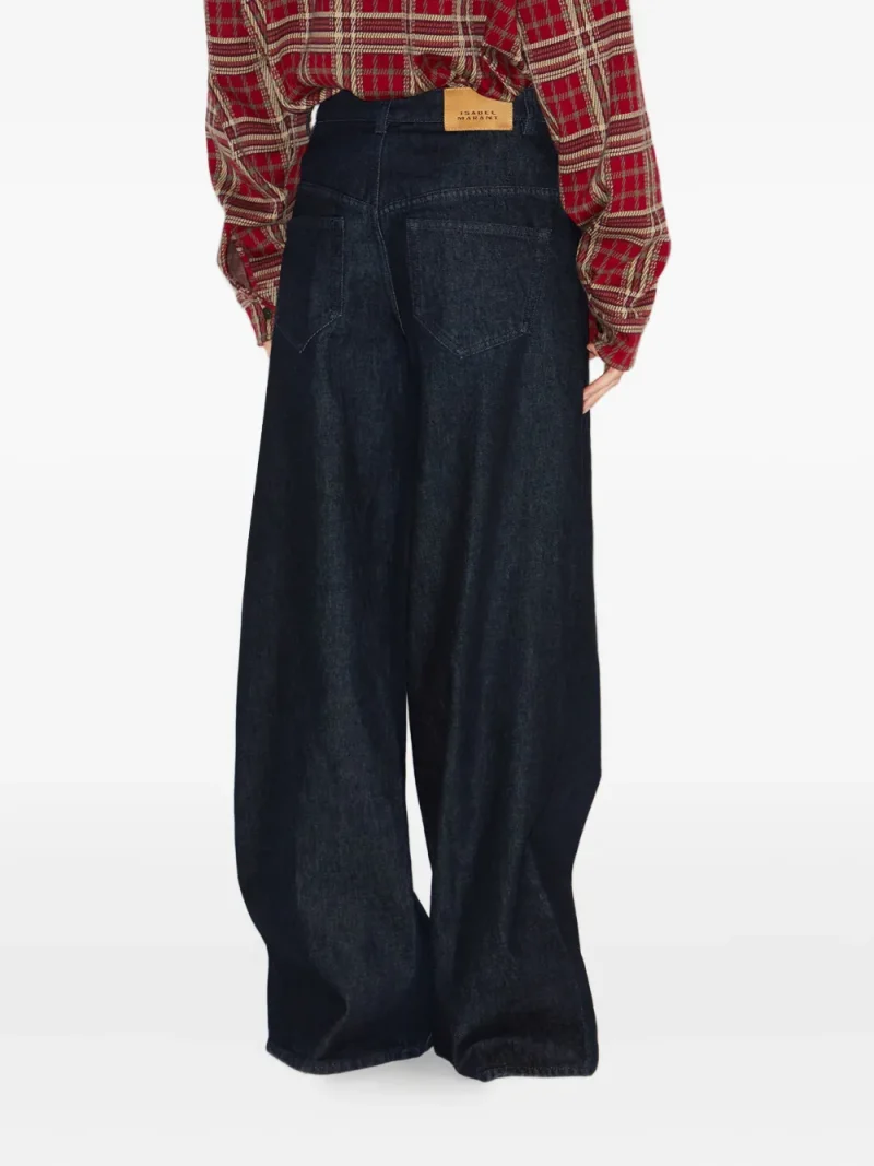 Alternative view of Pantaloni denim Lemony Wide-Leg bleumarin