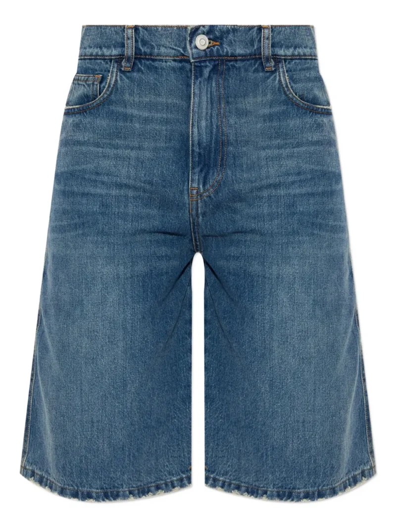 Pantaloni scurti Coperni Logo-Belt albastru