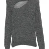 Pulover Coperni Cut-Out Buckle gri