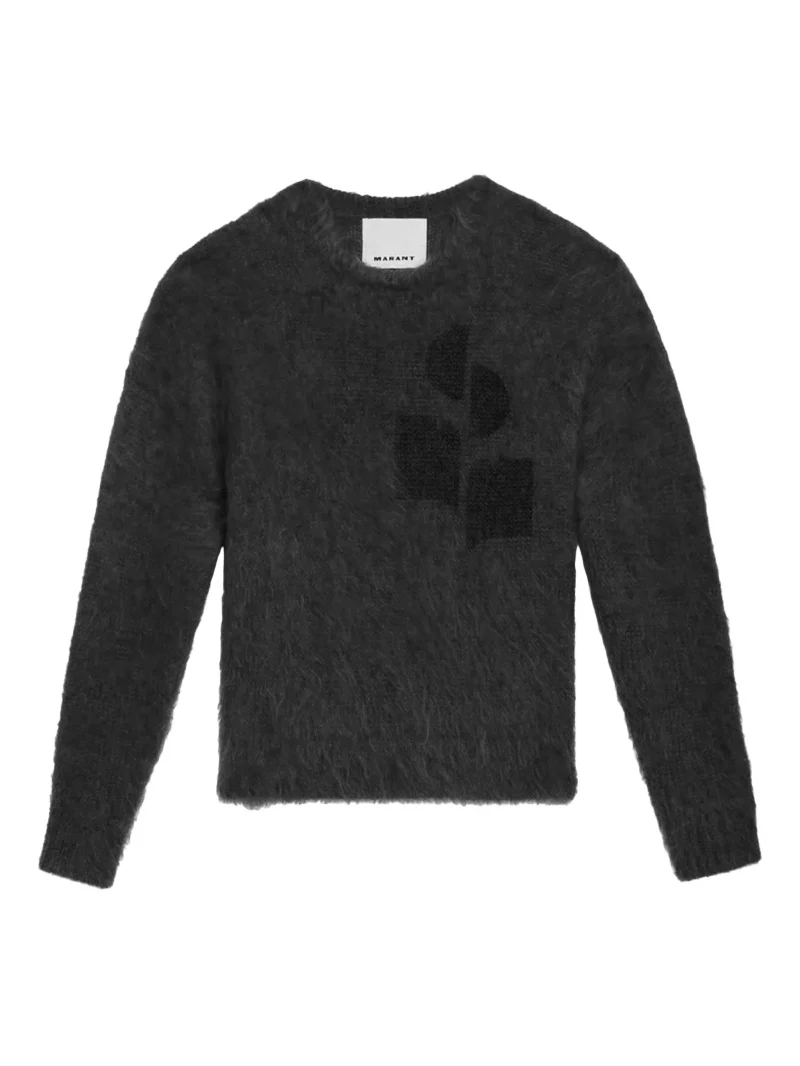 Pulover MARANT graphic-print gri