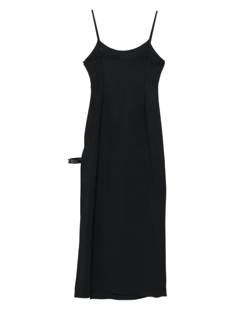 Alternative view of Rochie midi Coperni Side-Split Strap negru