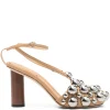 Sandale A.W.A.K.E. Mode Christine Studs-Embellishment bej
