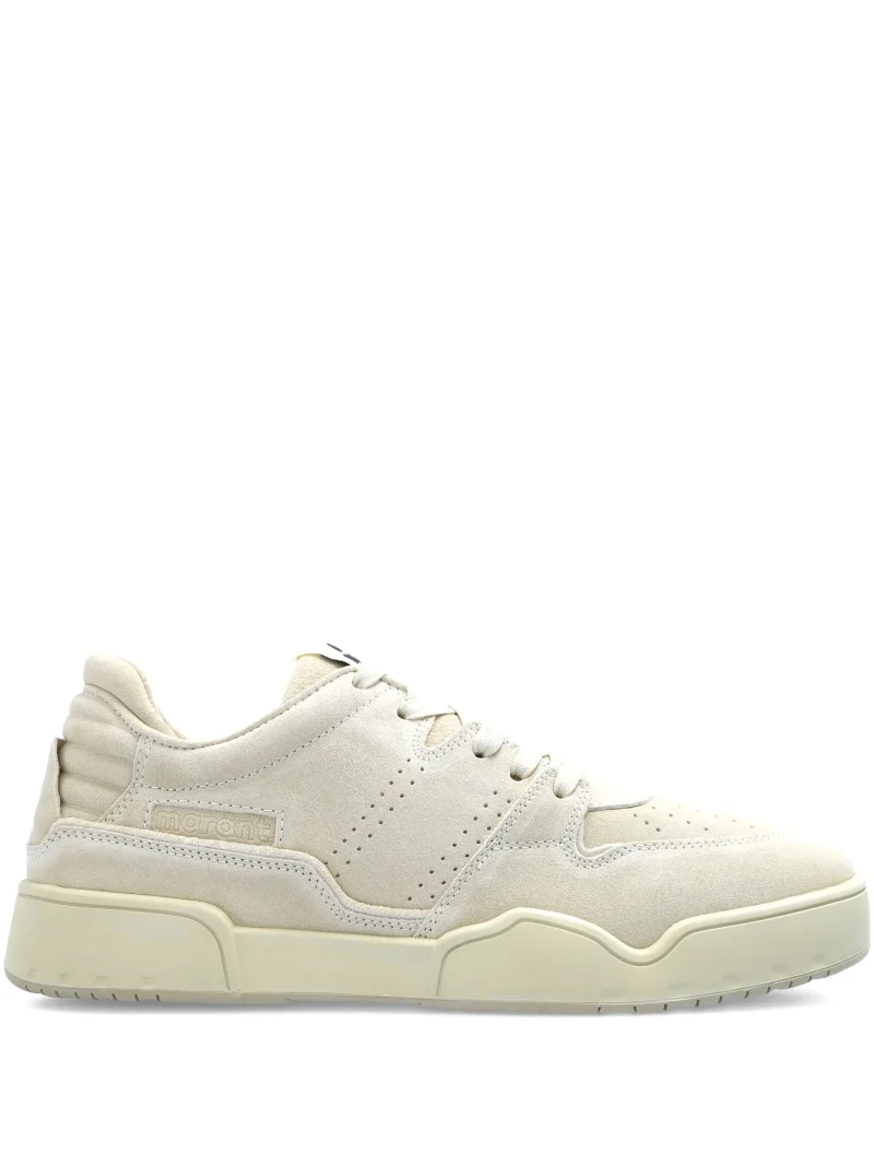 Sneakers MARANT padded-collar suede alb