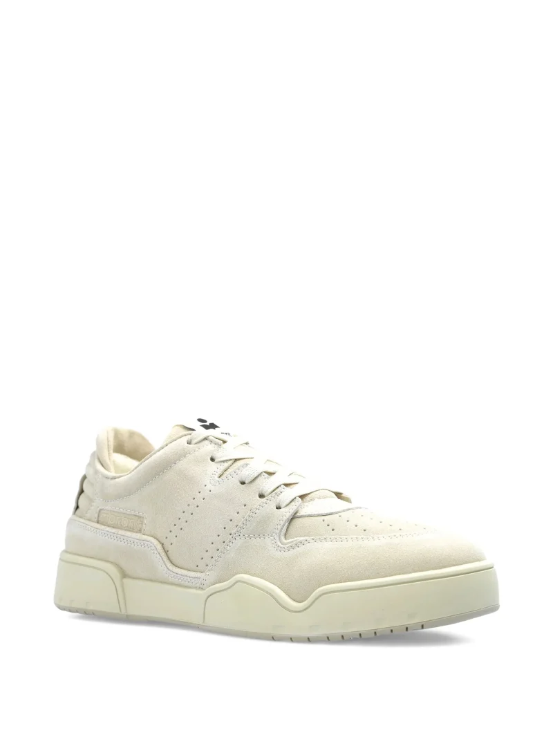 Alternative view of Sneakers MARANT padded-collar suede alb