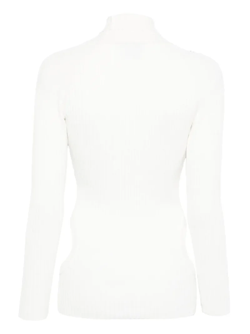 Alternative view of Top Coperni Cut-Out Detail Ribbed alb
