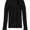 Top Isabel Marant Sarah Lace-Trim negru