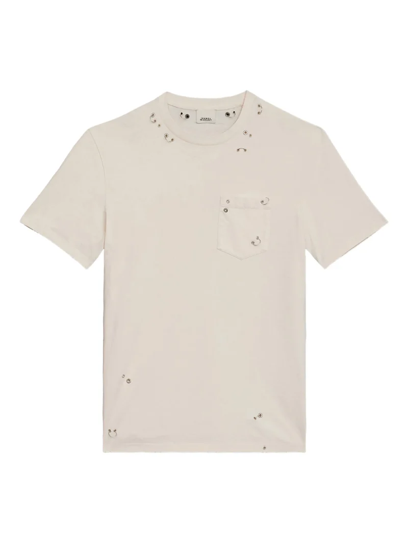 Alternative view of Tricou MARANT Yezra ring-embellished distressed ecru
