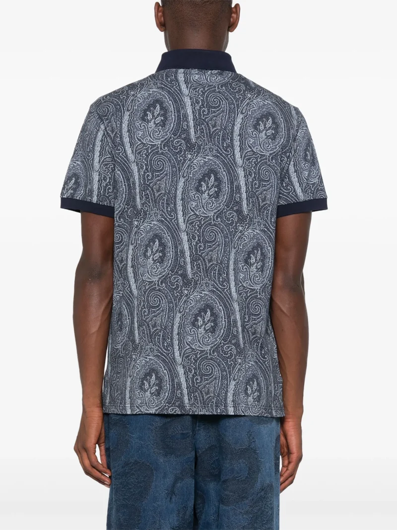 Alternative view of Tricou polo ETRO Paisley-Print bleumarin
