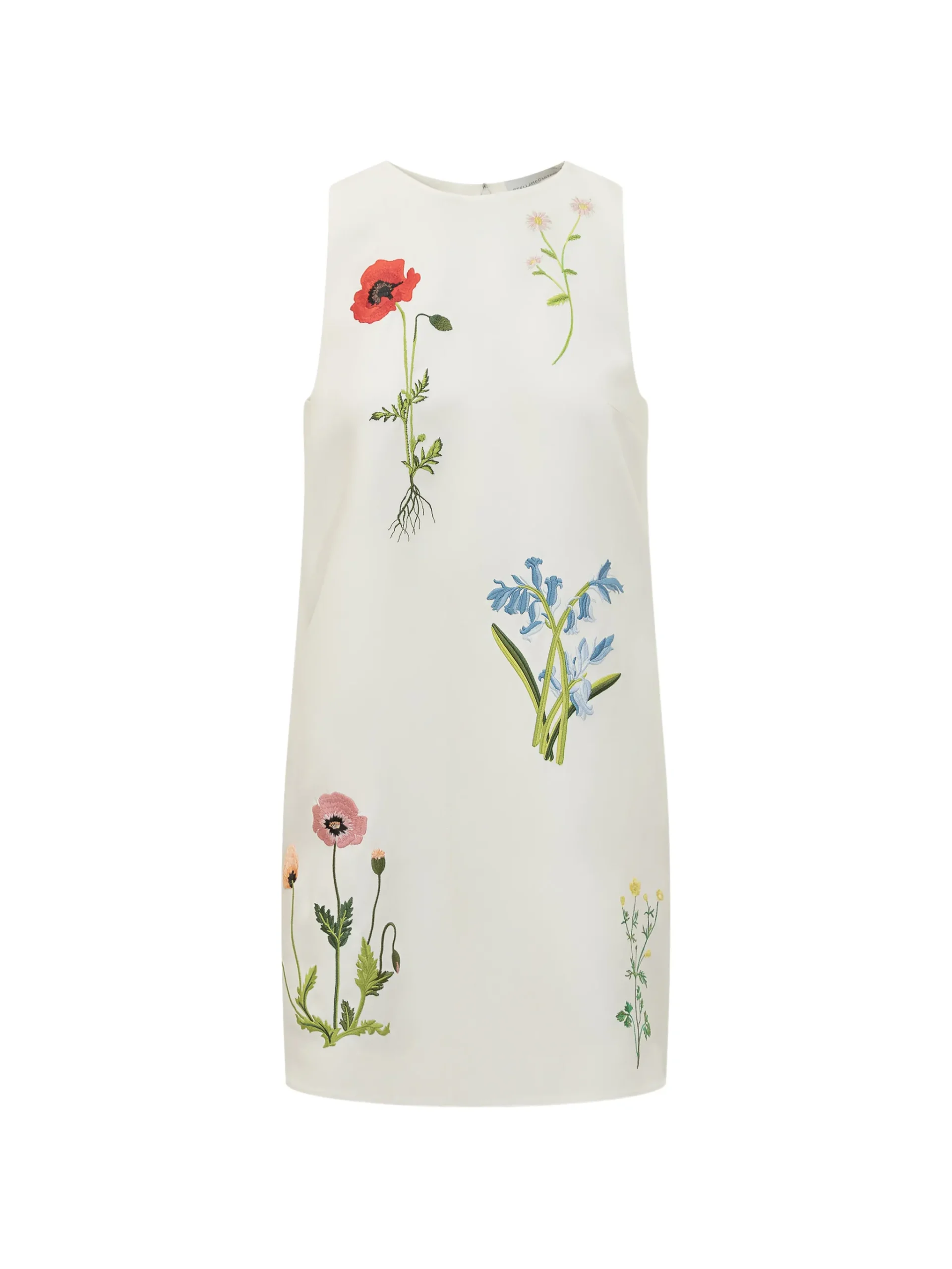 Rochie Stella McCartney floral embroidered alb