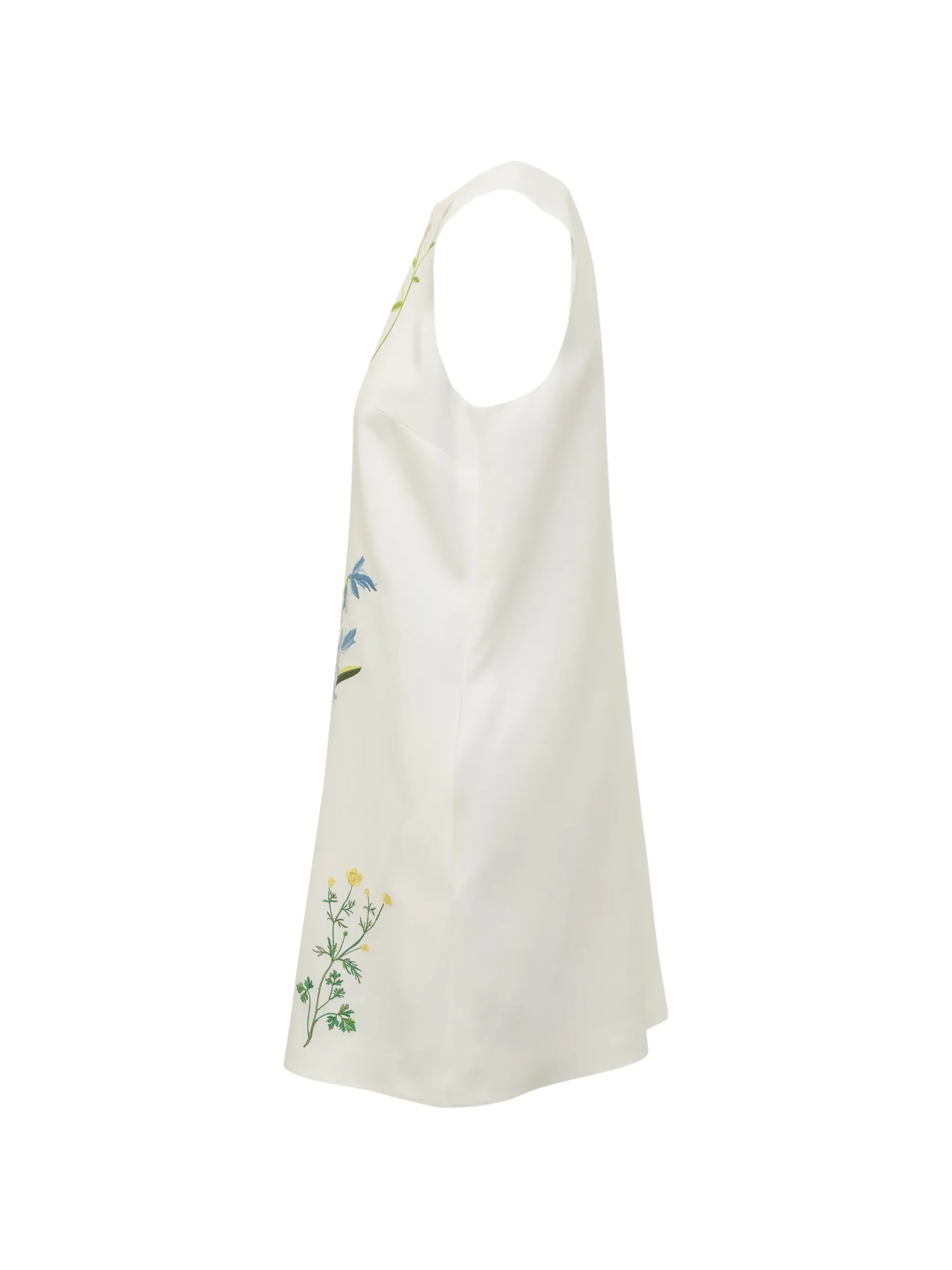 Rochie Stella McCartney floral embroidered alb - imagine 3