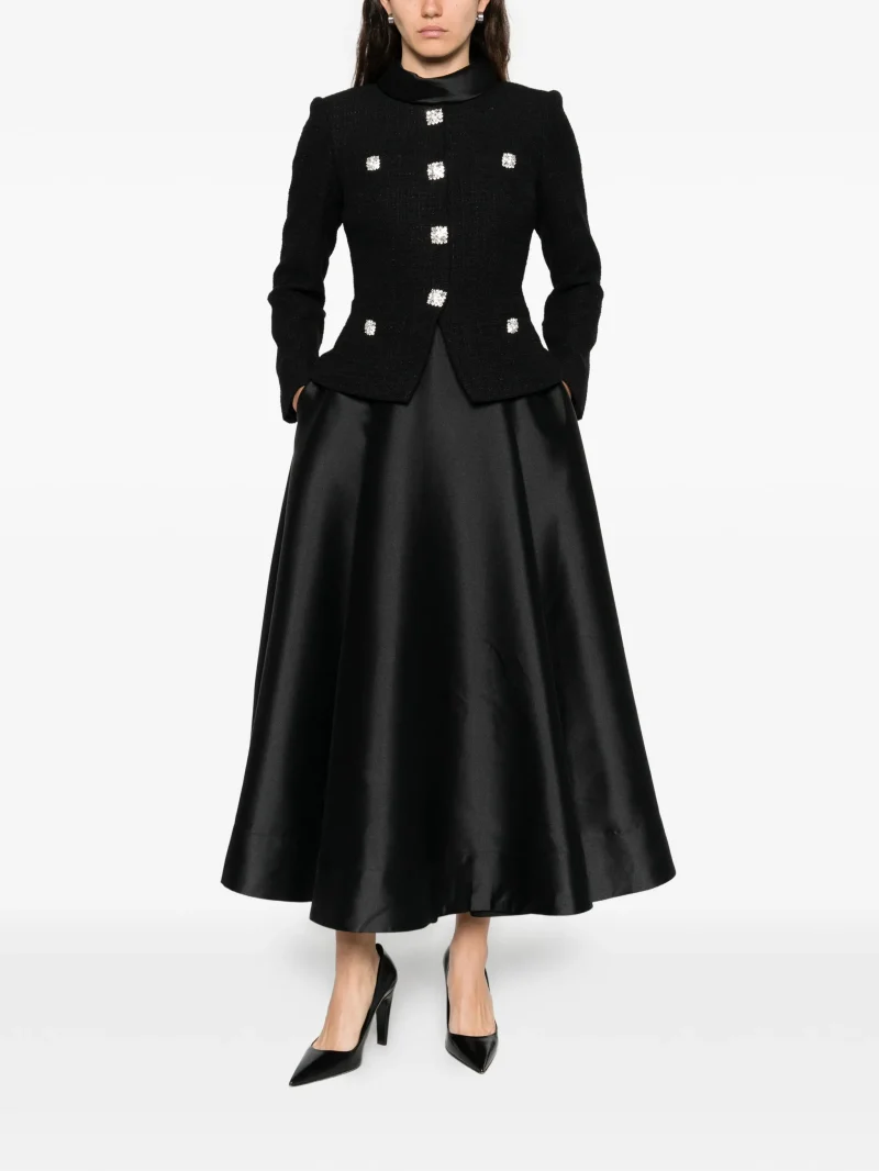 Alternative view of Rochie midi Self Portrait Embellished negru