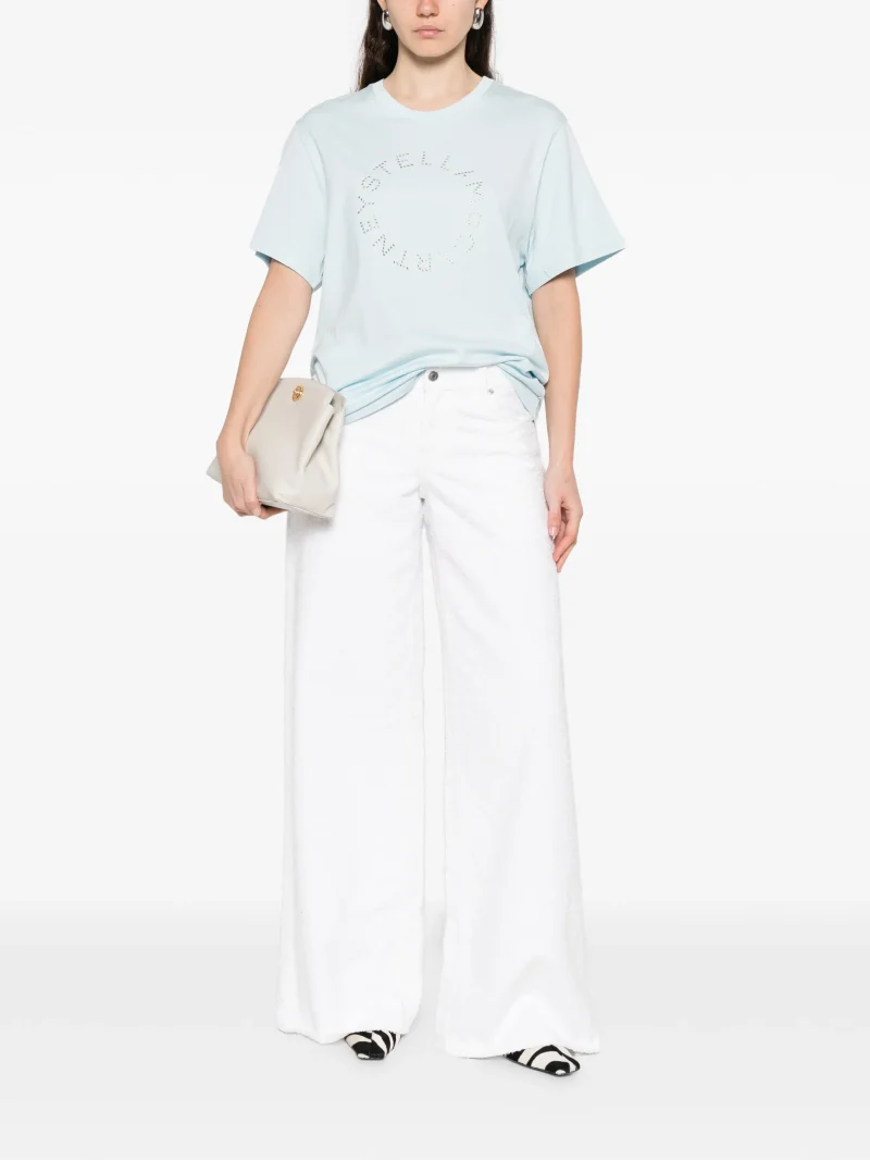 Alternative view of Tricou Stella McCartney logo albastru
