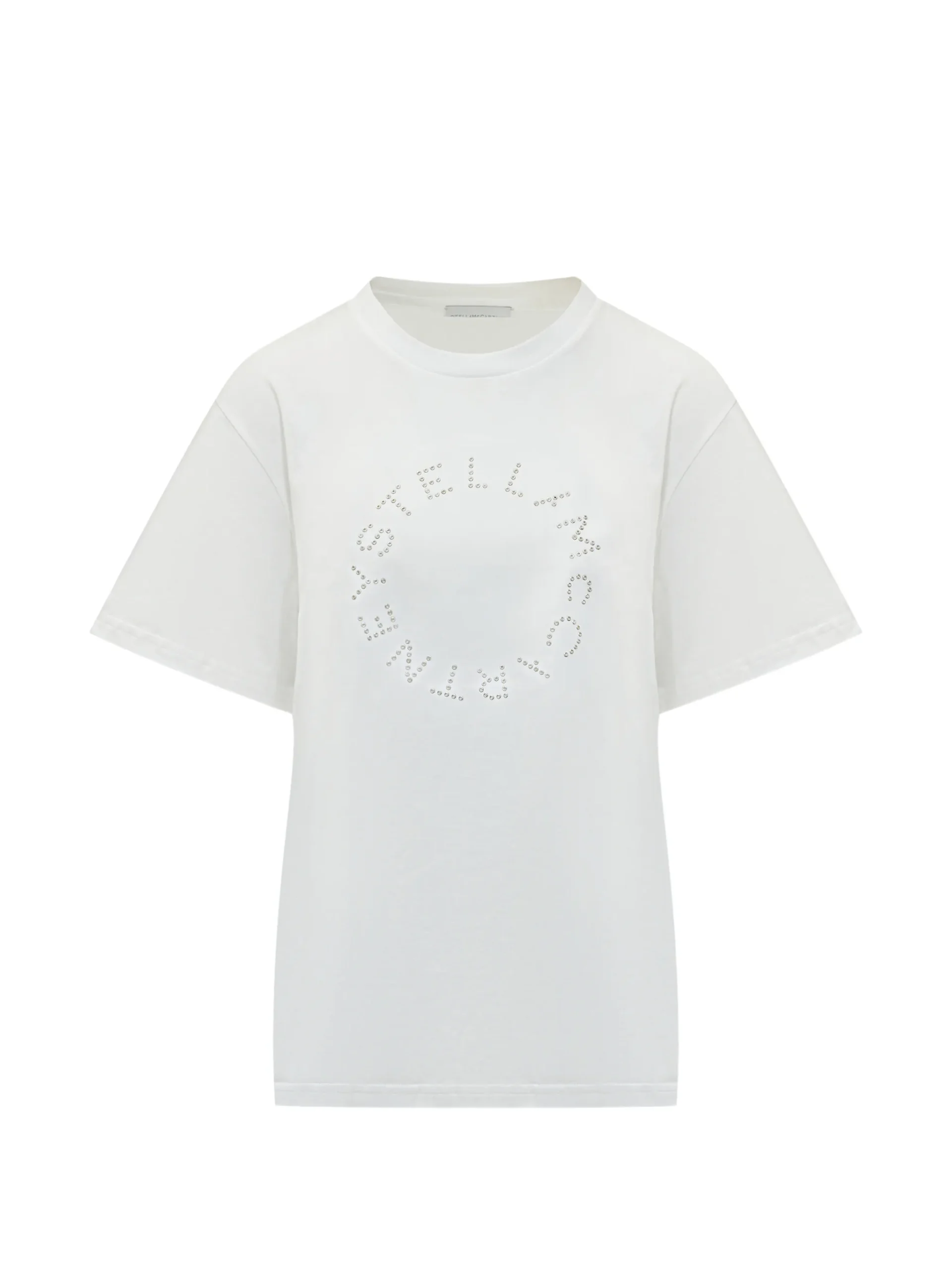 Tricou Stella McCartney rhinestone-embellished alb
