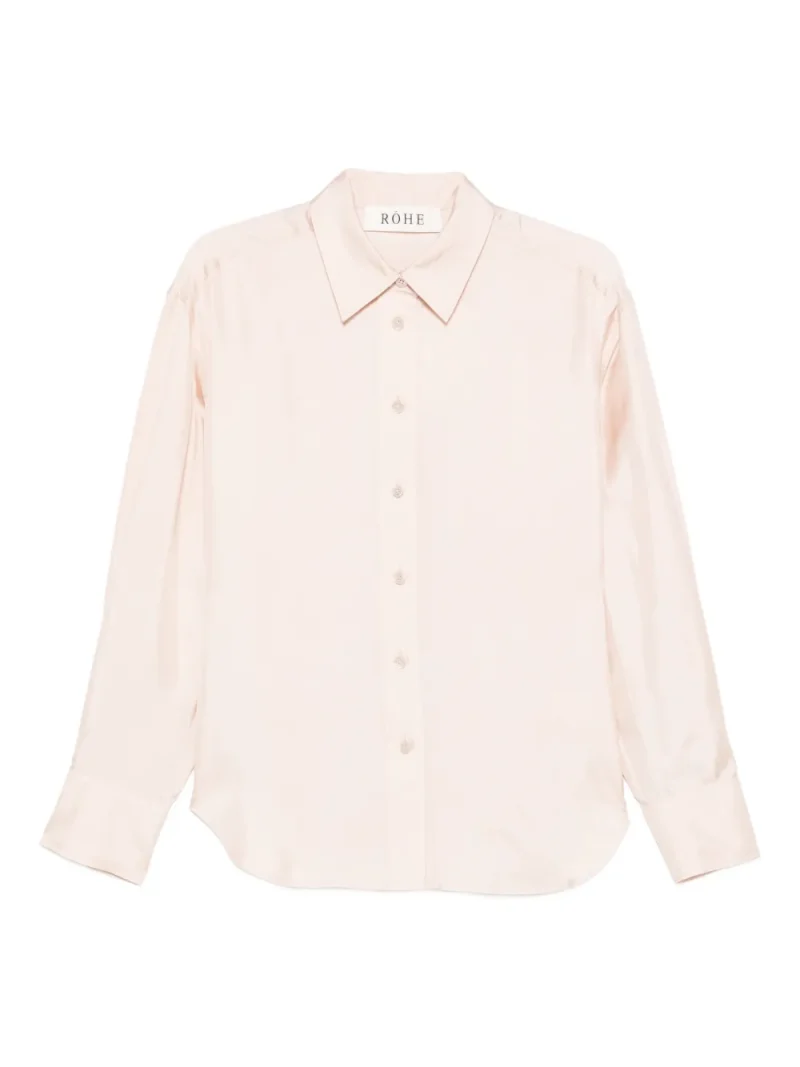 Camasa Rohe Button-Fastening roz
