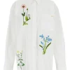 Camasa Stella McCartney Floral-Embroidered alb