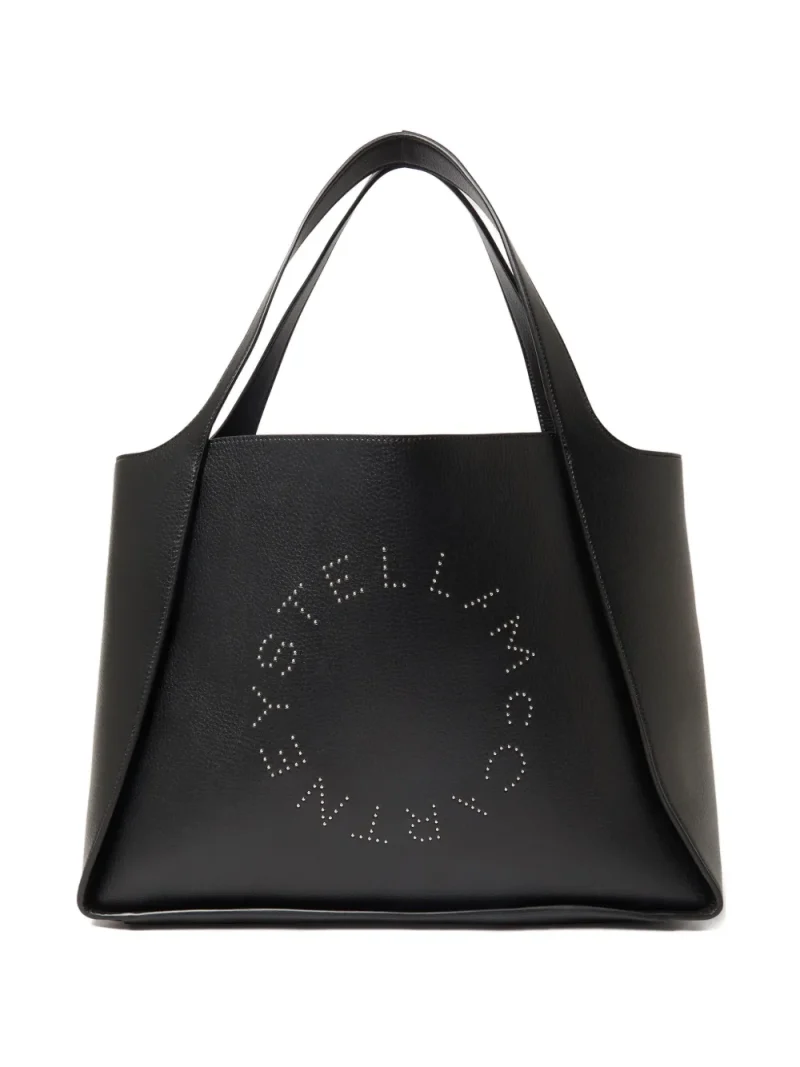 Geanta Stella McCartney Logo-Detail Tote negru