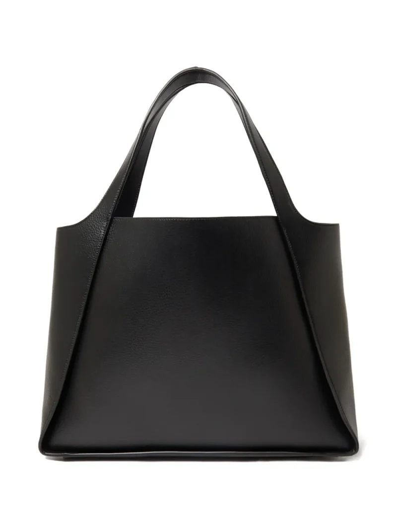 Alternative view of Geanta Stella McCartney Logo-Detail Tote negru