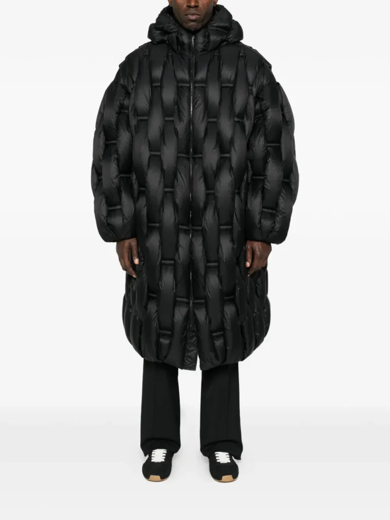 Alternative view of Jacheta RAXXY Quilted Hooded negru