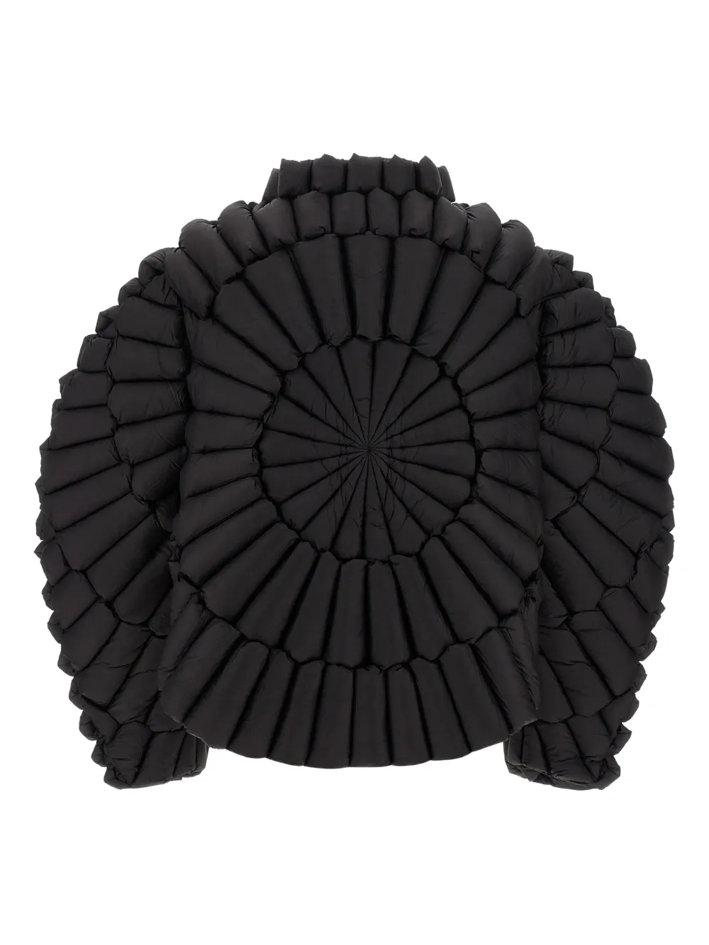 Jacheta RAXXY Quilted Zip-Front Dadded negru - imagine 2