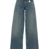 Pantaloni denim Stella McCartney Five-Pocket Wide albastru