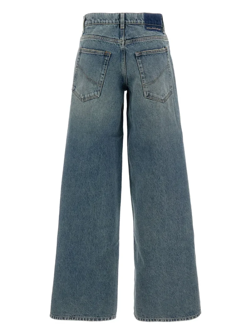 Alternative view of Pantaloni denim Stella McCartney Five-Pocket Wide albastru