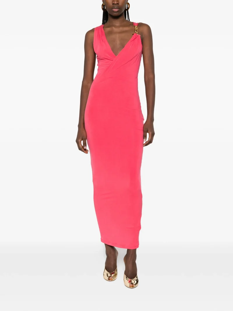 Alternative view of Rochie Balmain draped-effect sleeveless roz