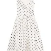 Rochie midi Self-Portrait polka-dot wrap alb
