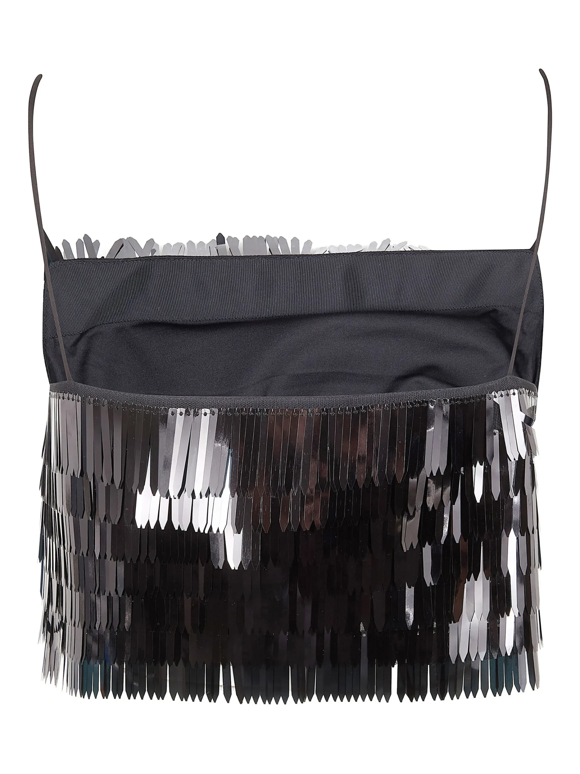 Top Self-Portrait sequin-embellished negru - imagine 2