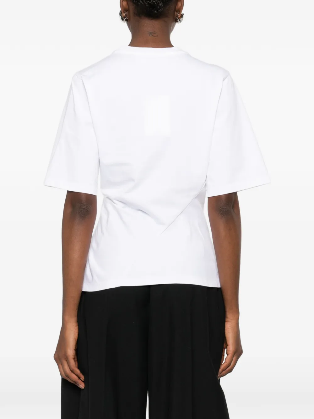 Tricou Rohe Crew-Neck alb - imagine 2