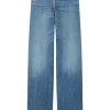 Pantaloni denim Versace Cotton albastru