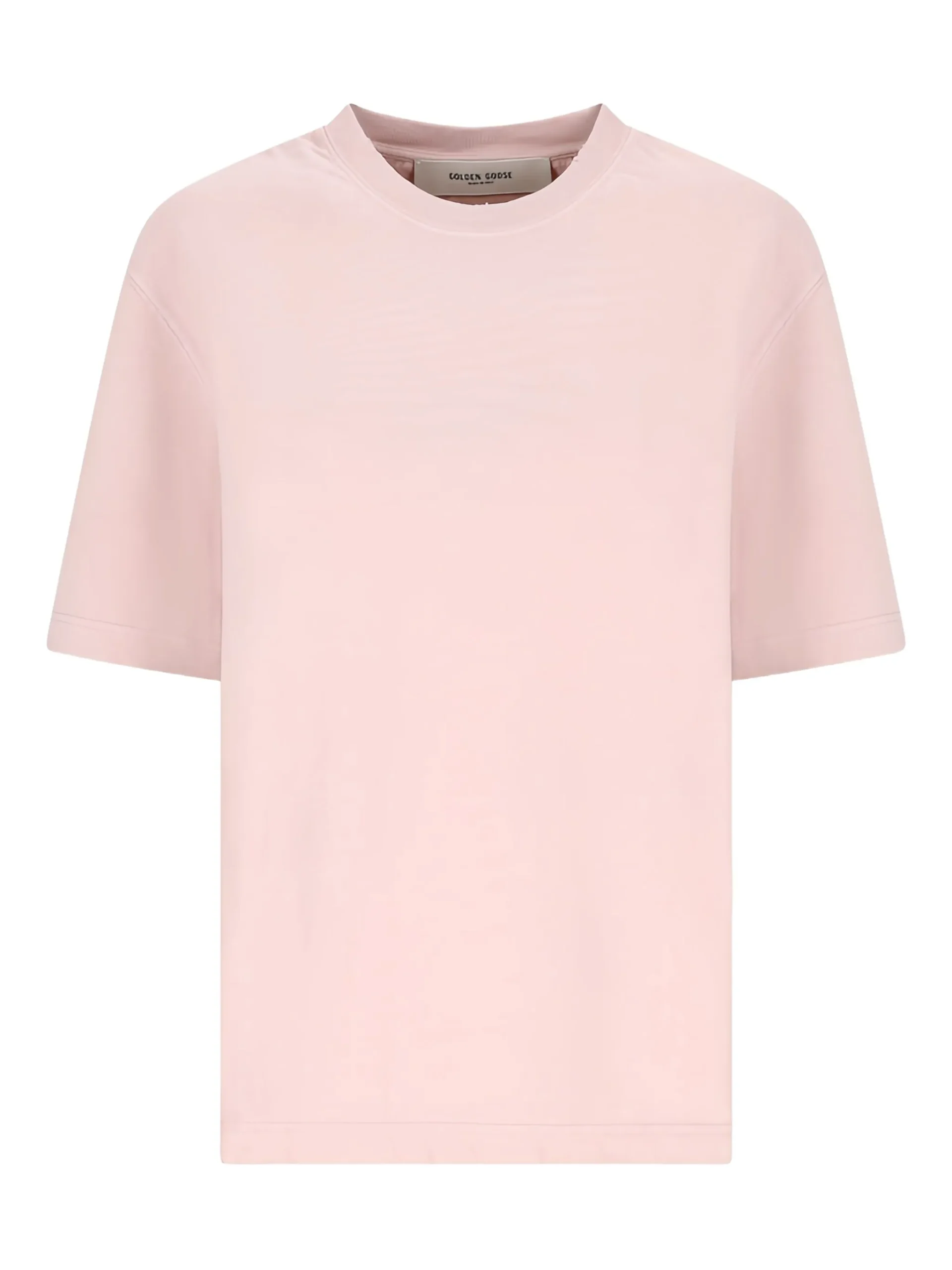 Tricou Golden Goose Logo Cotton roz