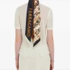 Esarfa Ferragamo Gaia-Print Silk negru