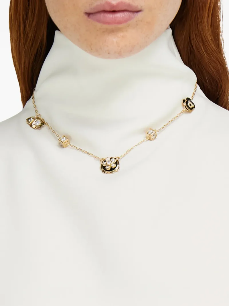 Alternative view of Colier Ferragamo Crystal Charm auriu