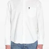 Camasa AMI Paris button-down pocket alb