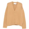 Cardigan Axel Arigato Studio button V-neck bej
