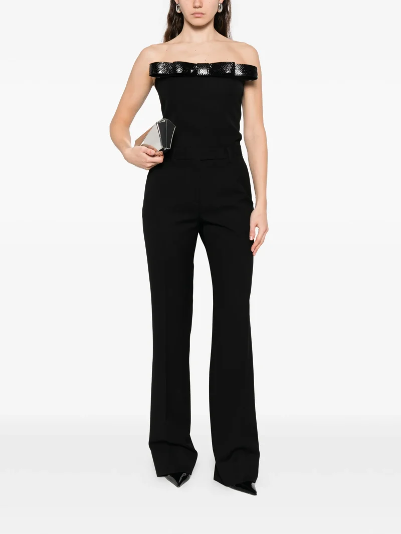 Alternative view of Pantaloni TOM FORD buttoned-pocket negru