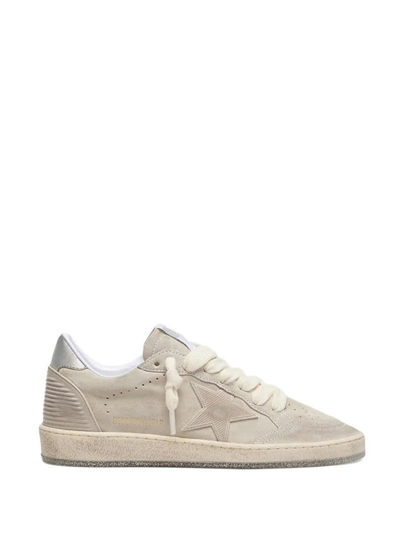Sneakers Golden Goose Ball Star applique bej