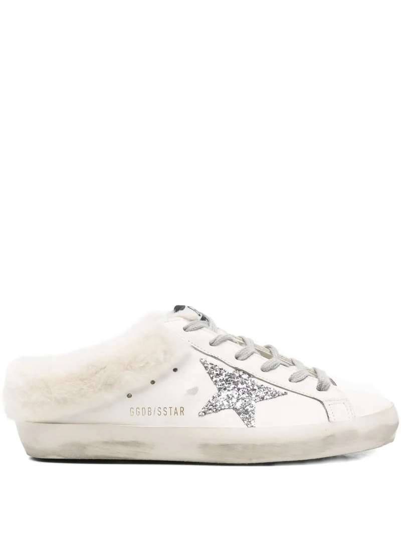 Sneakers Golden Goose star-motif shearling alb