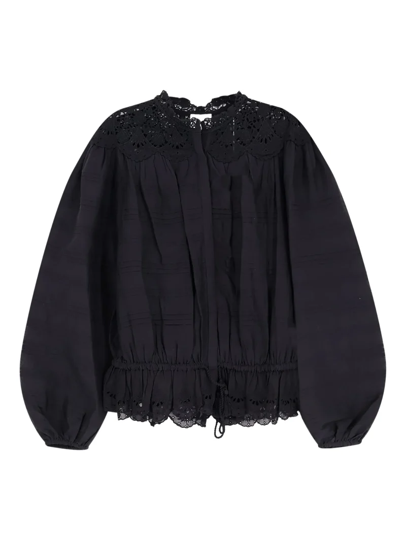 Top Marant Etoile polly lace negru