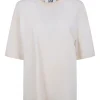 Tricou Golden Goose round-neck alb
