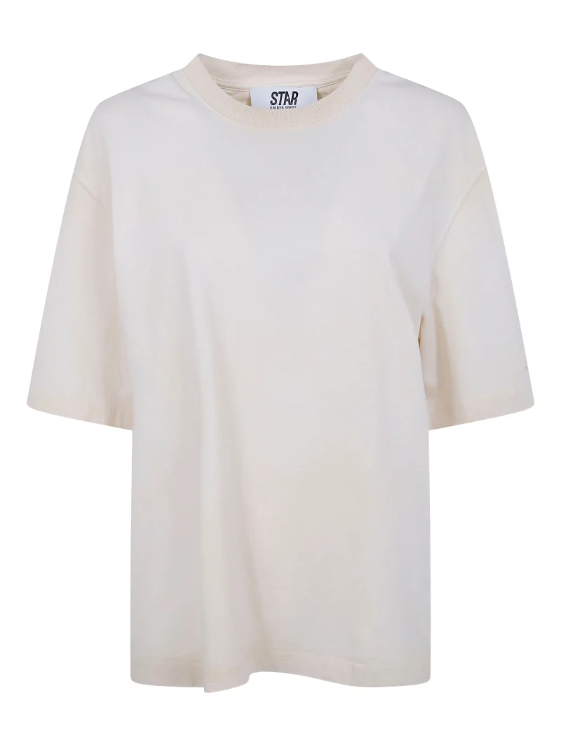 Tricou Golden Goose round-neck alb