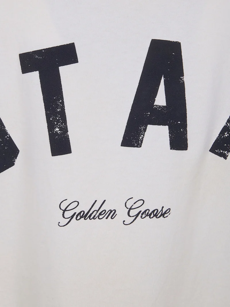 Alternative view of Tricou Golden Goose round-neck alb
