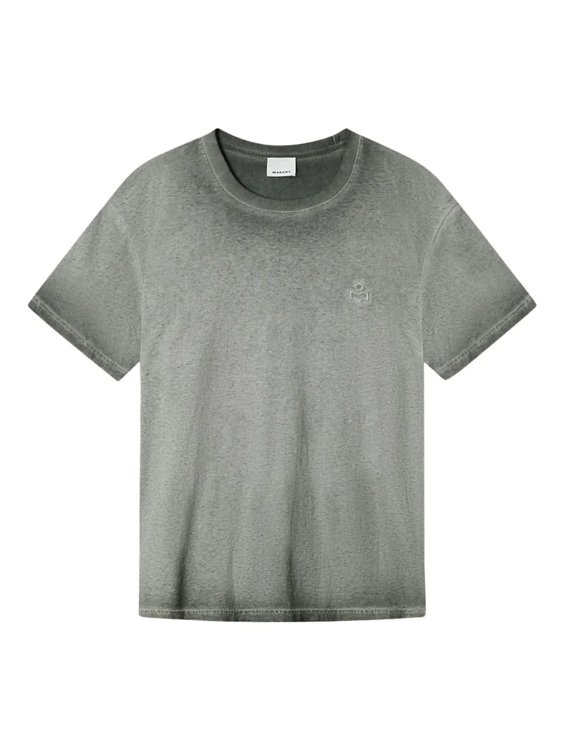 Tricou MARANT Honore logo-embroidered gri