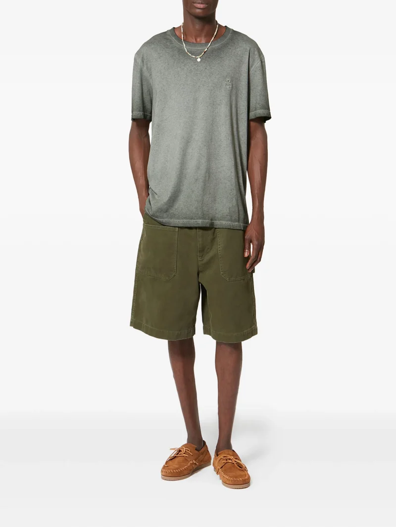 Alternative view of Tricou MARANT Honore logo-embroidered gri