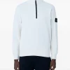 Bluza Stone Island Half-Zip Stand-Collar ecru