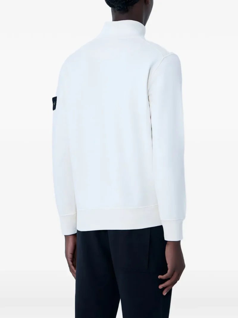 Alternative view of Bluza Stone Island Half-Zip Stand-Collar ecru